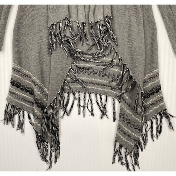 Cabi Style 974 Prairie Wrap Open Front Cardigan Sweater With Fringe Size XS - Picture 6 of 8